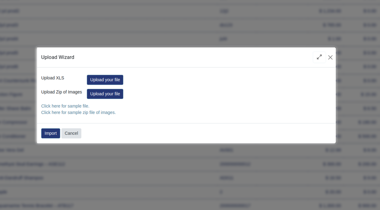 Import PO With CSV / Excel