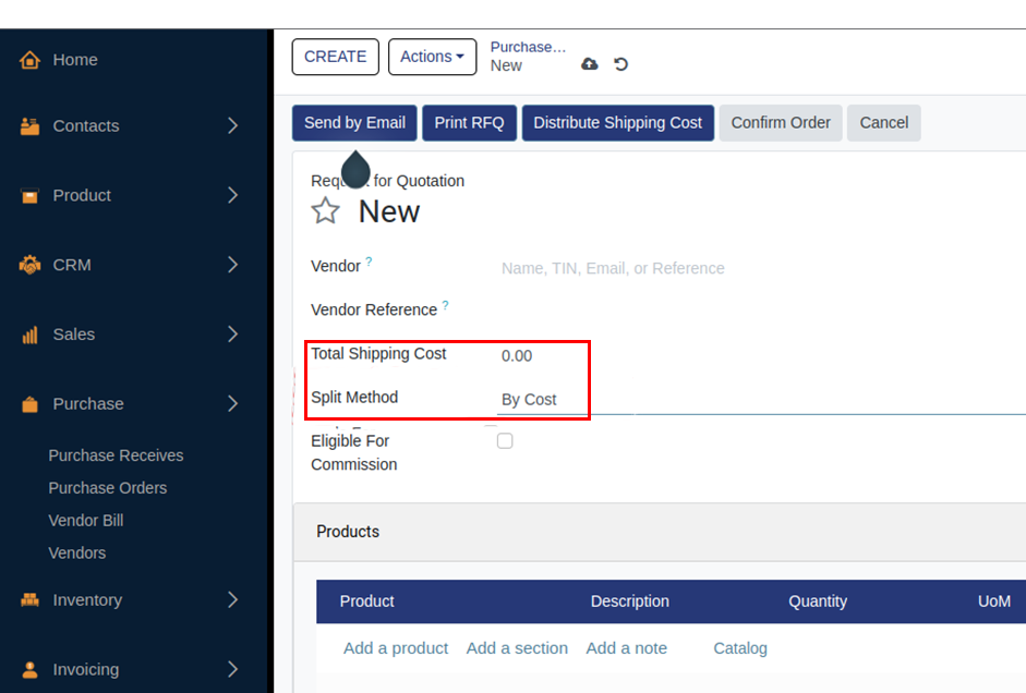 Distribute Shipping Cost